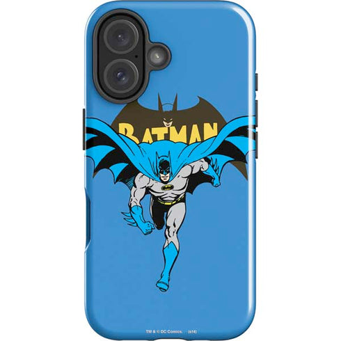 DC Comics Batman Vintage Action Pose iPhone 16 Plus Impact Case