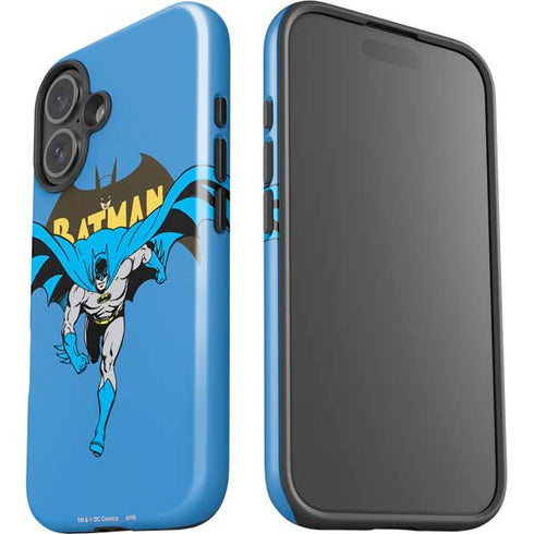 DC Comics Batman Vintage Action Pose iPhone 16 Plus Impact Case