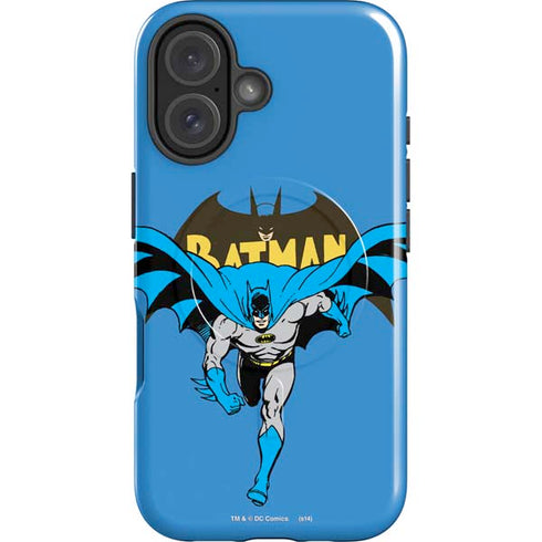 DC Comics Batman Vintage Action Pose iPhone 16 Plus Magsafe Impact Case