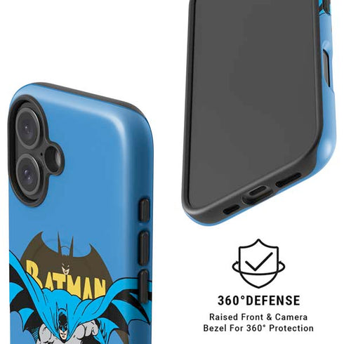 DC Comics Batman Vintage Action Pose iPhone 16 Plus Magsafe Impact Case