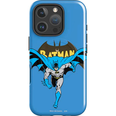 DC Comics Batman Vintage Action Pose iPhone 16 Pro Magsafe Impact Case