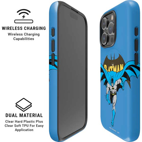 DC Comics Batman Vintage Action Pose iPhone 16 Pro Magsafe Impact Case