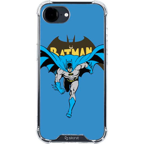 DC Comics Batman Vintage Action Pose iPhone 16e Clear Case