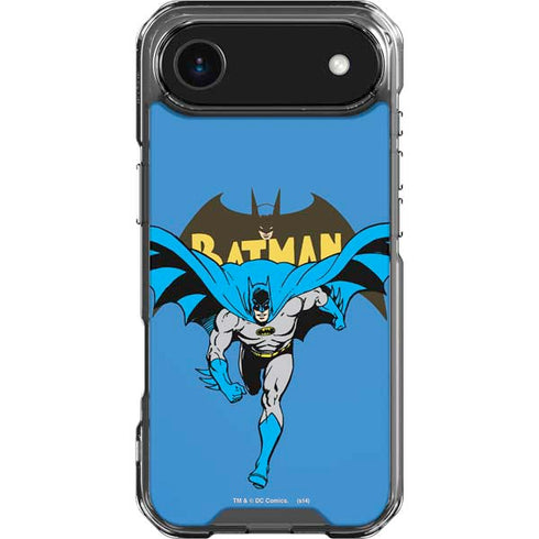DC Comics Batman Vintage Action Pose iPhone 17 Air Clear Case