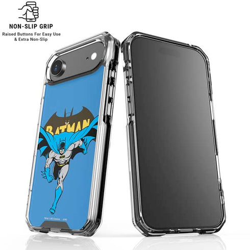 DC Comics Batman Vintage Action Pose iPhone 17 Air Clear Case