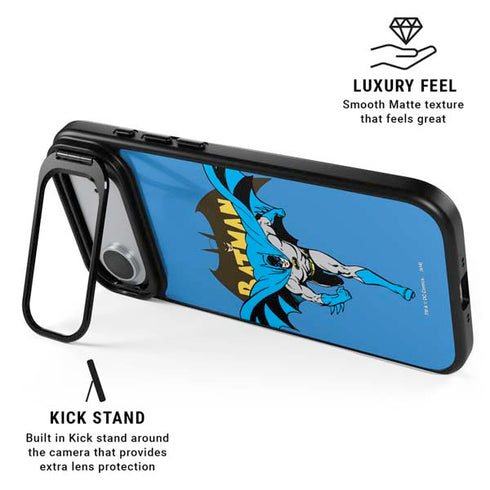 DC Comics Batman Vintage Action Pose iPhone 17 Air Kickstand Case