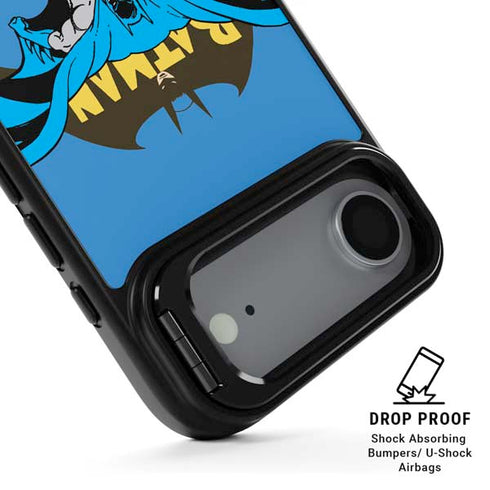 DC Comics Batman Vintage Action Pose iPhone 17 Air Kickstand Case