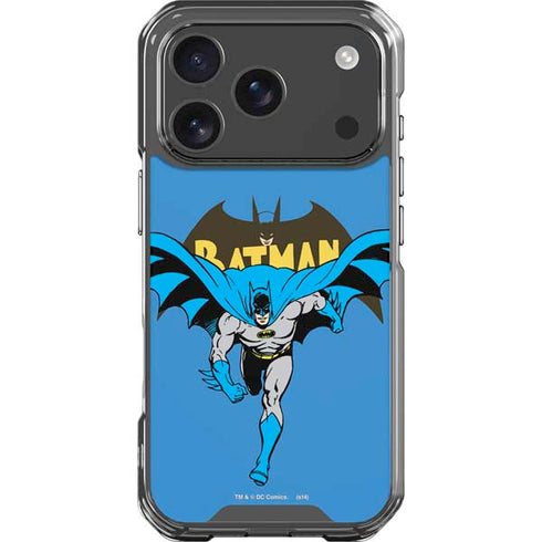 DC Comics Batman Vintage Action Pose iPhone 17 Pro Clear Case