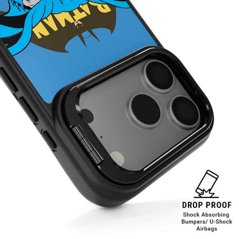 DC Comics Batman Vintage Action Pose iPhone 17 Pro Kickstand Case