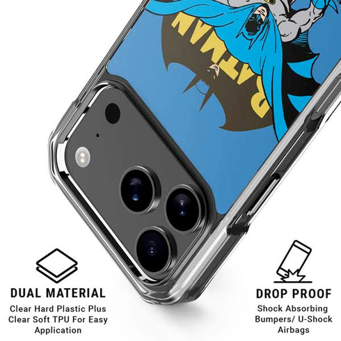 DC Comics Batman Vintage Action Pose iPhone 17 Pro MagSafe Case