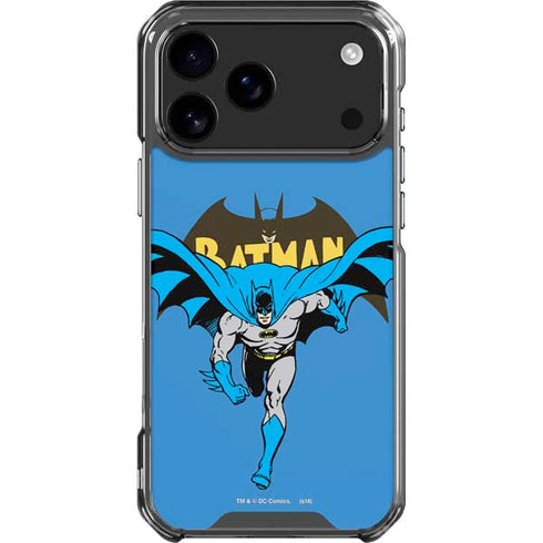 DC Comics Batman Vintage Action Pose iPhone 17 Pro Max Clear Case