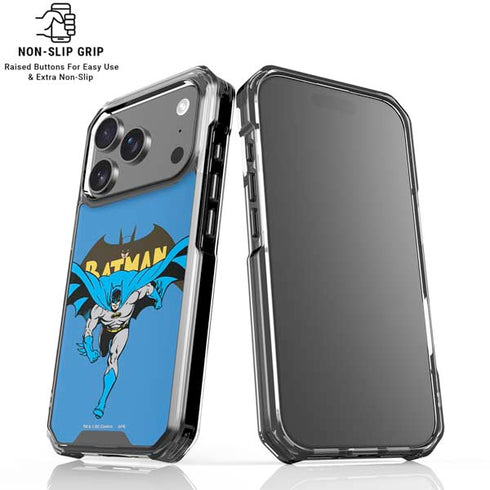 DC Comics Batman Vintage Action Pose iPhone 17 Pro Max Clear Case