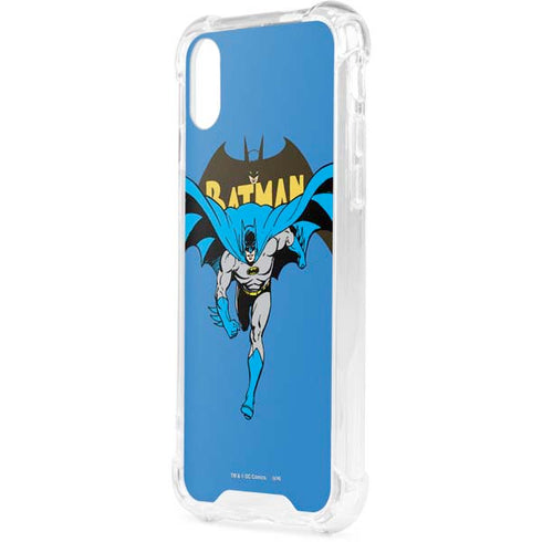 DC Comics Batman Vintage Action Pose iPhone XS Clear Case