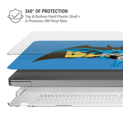 DC Comics Batman Vintage Action Pose MacBook Pro 14in (2021-24) Case plus Skin