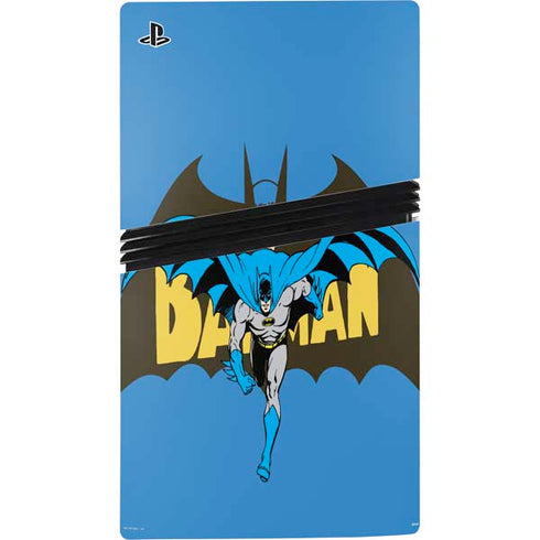 DC Comics Batman Vintage Action Pose PS5 Pro Console Skin
