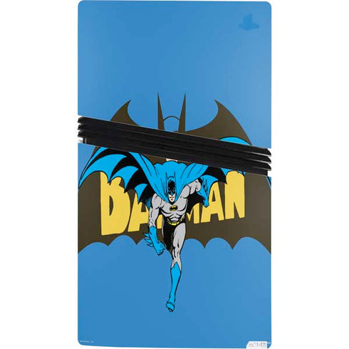 DC Comics Batman Vintage Action Pose PS5 Pro Console Skin