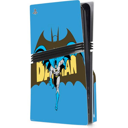 DC Comics Batman Vintage Action Pose PS5 Pro Disk Console Skin