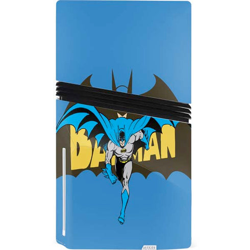 DC Comics Batman Vintage Action Pose PS5 Pro Disk Console Skin