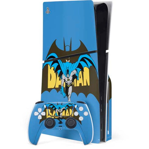 DC Comics Batman Vintage Action Pose PlayStation PS5 Skins