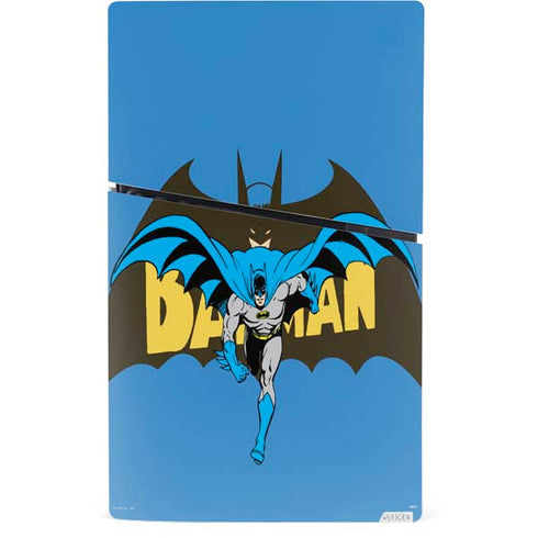 DC Comics Batman Vintage Action Pose PS5 Slim Digital Edition Console Skin