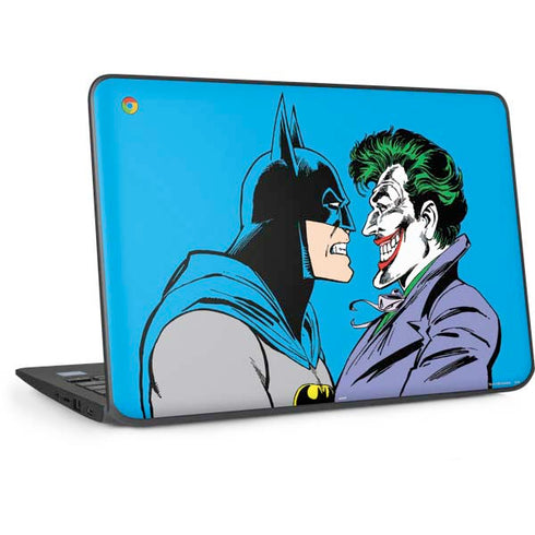 DC Comics The Joker vs Batman Vintage art HP Chromebook Skin