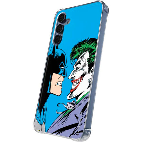 DC Comics The Joker vs Batman Vintage art Galaxy A35 5G Clear Case