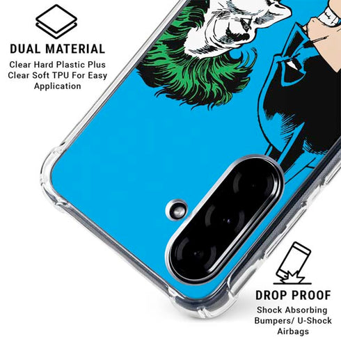 DC Comics The Joker vs Batman Vintage art Galaxy A36 5G Clear Case