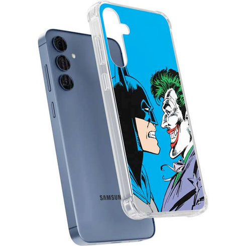 DC Comics The Joker vs Batman Vintage art Galaxy A55 5G Clear Case