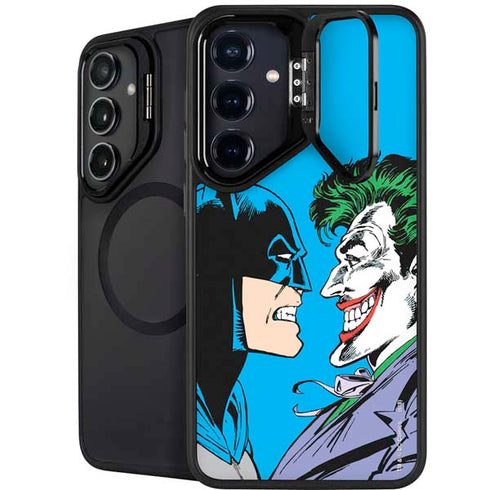 DC Comics The Joker vs Batman Vintage art Galaxy S25 Kickstand Case