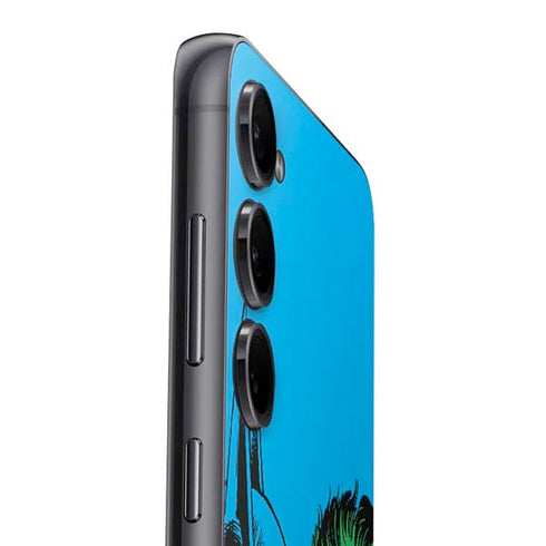 DC Comics The Joker vs Batman Vintage art Galaxy S24 Skin