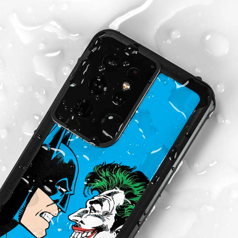 DC Comics The Joker vs Batman Vintage art Galaxy S24 Ultra Waterproof Case
