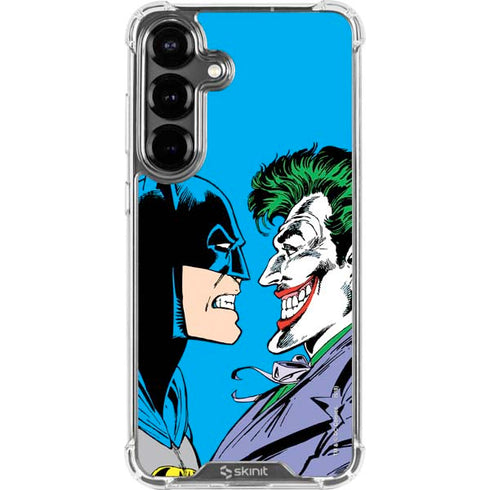 DC Comics The Joker vs Batman Vintage art Galaxy S26 Clear Case