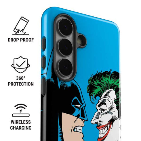 DC Comics The Joker vs Batman Vintage art Galaxy S26 Impact Case