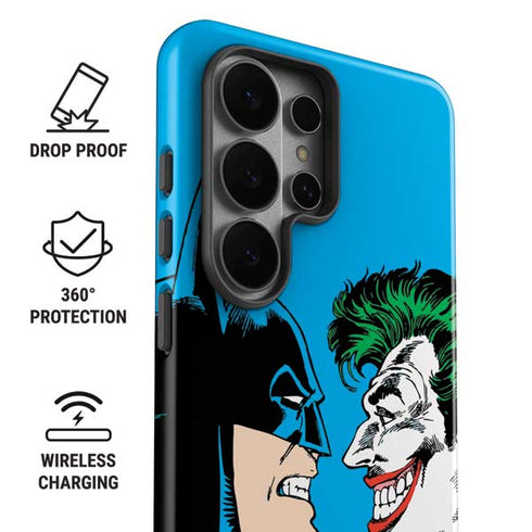 DC Comics The Joker vs Batman Vintage art Galaxy S26 Ultra Impact Case