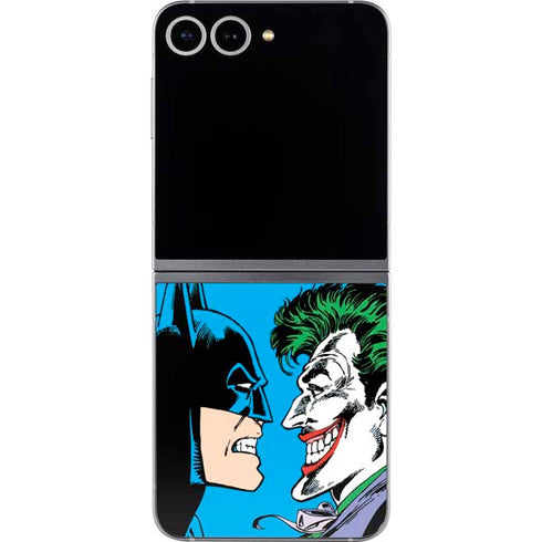 DC Comics The Joker vs Batman Vintage art Galaxy Z Flip6 Skin