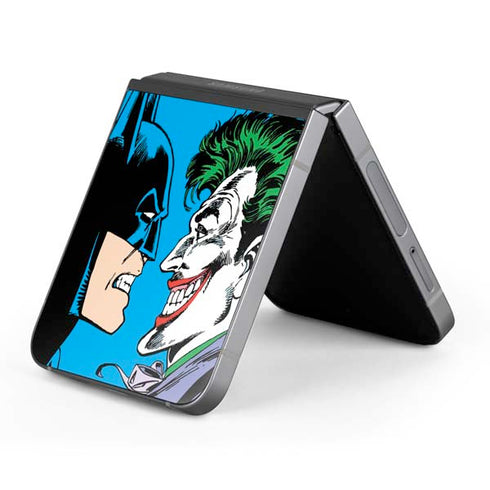 DC Comics The Joker vs Batman Vintage art Galaxy Z Flip6 Skin