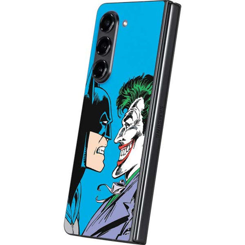 DC Comics The Joker vs Batman Vintage art Galaxy Z Fold5 5G Skin
