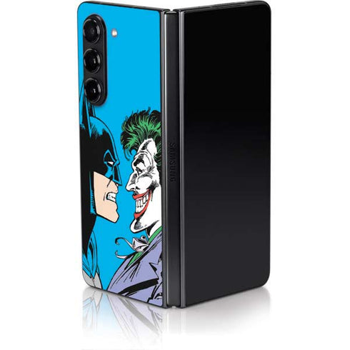 DC Comics The Joker vs Batman Vintage art Galaxy Z Fold5 5G Skin
