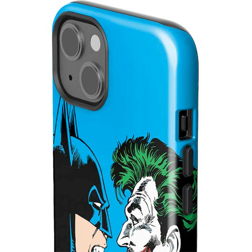 DC Comics The Joker vs Batman Vintage art iPhone 15 Impact Case