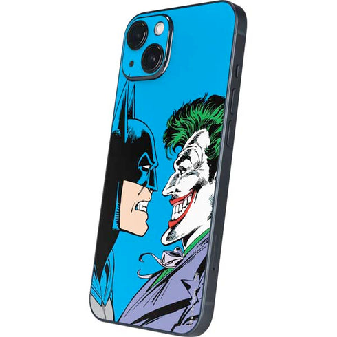 DC Comics The Joker vs Batman Vintage art iPhone 15 Skin
