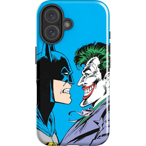 DC Comics The Joker vs Batman Vintage art iPhone 16 Plus Impact Case