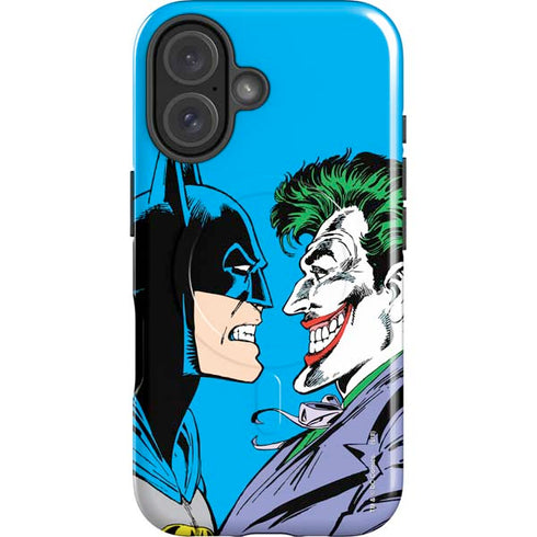 DC Comics The Joker vs Batman Vintage art iPhone 16 Plus Magsafe Impact Case