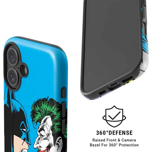 DC Comics The Joker vs Batman Vintage art iPhone 16 Plus Magsafe Impact Case