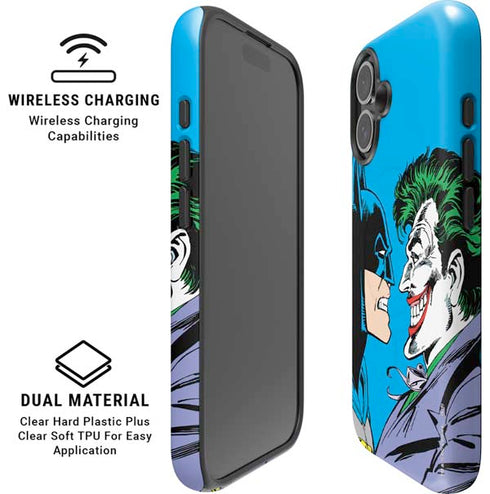 DC Comics The Joker vs Batman Vintage art iPhone 16 Plus Magsafe Impact Case