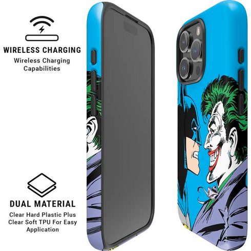 DC Comics The Joker vs Batman Vintage art iPhone 16 Pro Max Magsafe Impact Case