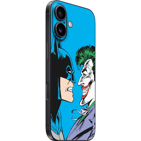 DC Comics The Joker vs Batman Vintage art iPhone 16 Skin