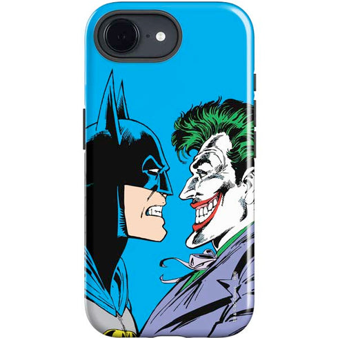 DC Comics The Joker vs Batman Vintage art iPhone 16e Impact Case