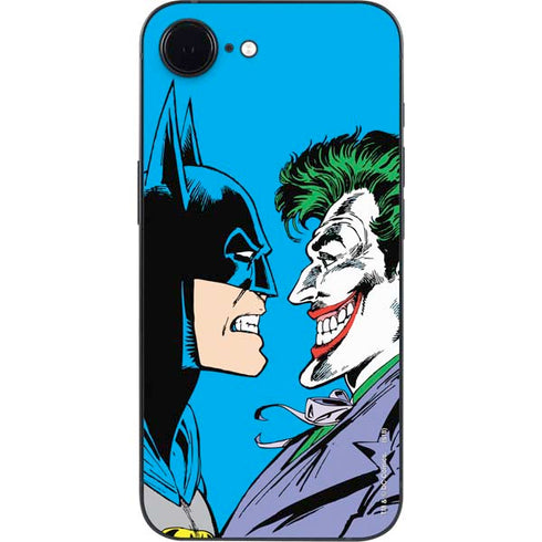 DC Comics The Joker vs Batman Vintage art iPhone 16e Skin