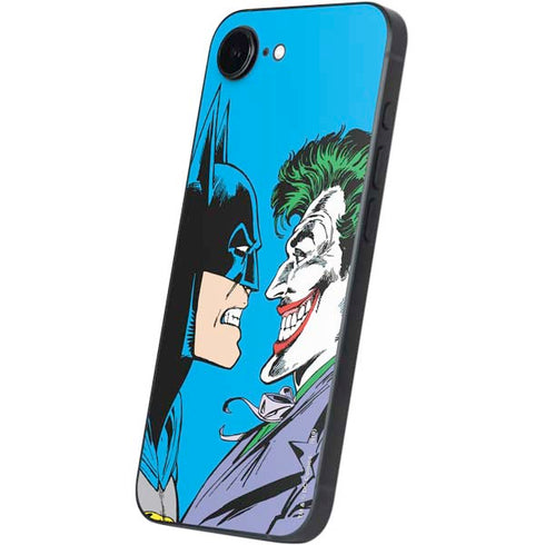 DC Comics The Joker vs Batman Vintage art iPhone 16e Skin
