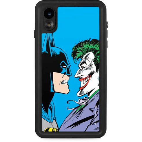 DC Comics The Joker vs Batman Vintage art iPhone Cases